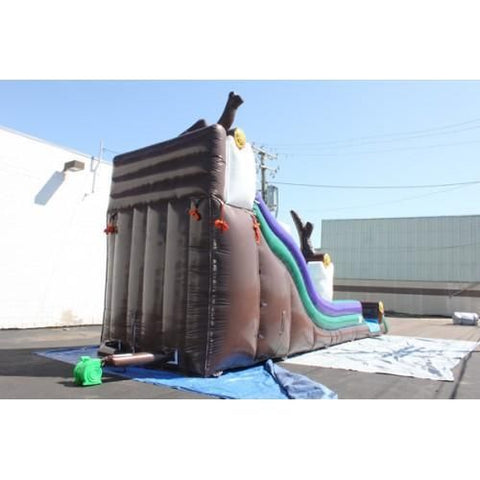 Moonwalk USA slide 21'H Log Mountain Slide Wet n Dry by MoonWalk USA 21'H Log Mountain Slide Wet n Dry by MoonWalk USA SKU# W-045-WLG