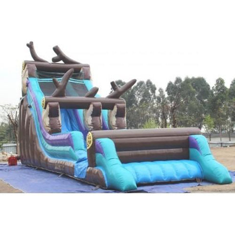 Moonwalk USA slide 21'H Log Mountain Slide Wet n Dry by MoonWalk USA 21'H Log Mountain Slide Wet n Dry by MoonWalk USA SKU# W-045-WLG