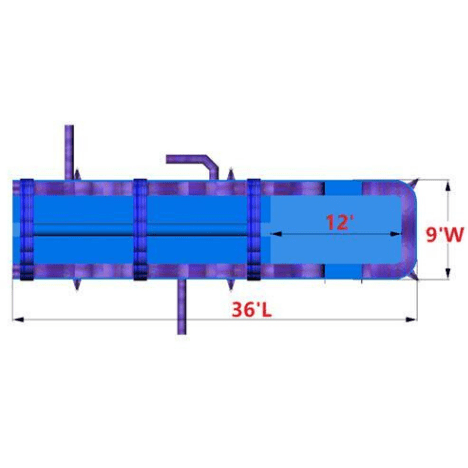 Moonwalk USA SLIP N SLIDE 8'H Dual Lane Purple Slip N Slide W/ Pool by MoonWalk USA 8'H Dual Lane Purple Slip N Slide W/ Pool by MoonWalk USA SKU# W-672-WLG