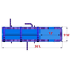 Image of Moonwalk USA SLIP N SLIDE 8'H Dual Lane Purple Slip N Slide W/ Pool by MoonWalk USA 8'H Dual Lane Purple Slip N Slide W/ Pool by MoonWalk USA SKU# W-672-WLG