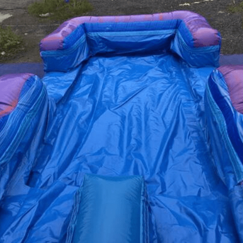 Moonwalk USA SLIP N SLIDE 8'H Dual Lane Purple Slip N Slide W/ Pool by MoonWalk USA 8'H Dual Lane Purple Slip N Slide W/ Pool by MoonWalk USA SKU# W-672-WLG