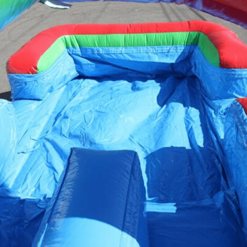 Moonwalk USA SLIP N SLIDE 8'H Dual Lane Retro Slip N Slide W/ Pool by MoonWalk USA 8'H Dual Lane Retro Slip N Slide W/ Pool by MoonWalk USA SKU# W-673-WLG