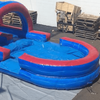 Image of Moonwalk USA SLIP N SLIDE 8'H Dual Lane Tsunami Slip N Slide W/ Pool by MoonWalk USA 8'H Dual Lane Tsunami Slip N Slide W/ Pool by MoonWalk USA SKU# W-668-WLG