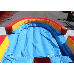 8'H Dual Lane Volcano Slip N Slide W/ Pool by MoonWalk USA