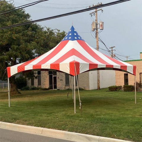 Moonwalk USA Tents 20' X 20' Stars & Stripes High Peak Frame Tent by MoonWalk USA 20' X 30' High Peak Pole Tent by MoonWalk USA SKU# PT-20x30