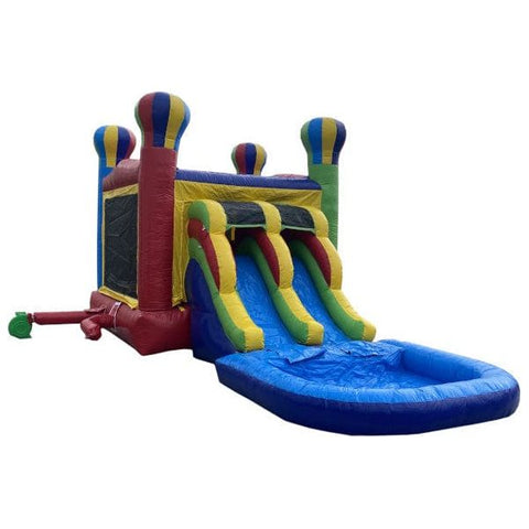 Moonwalk USA Water Parks & Slides 14'H 2-Lane Balloon Combo w/ Pool by MoonWalk USA 14'H 2-Lane Balloon Combo w/ Pool by MoonWalk USA SKU# C-188