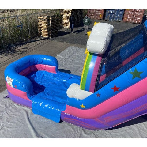 Moonwalk USA Water Parks & Slides 14'H 2-Lane Unicorn Combo Wet N Dry by MoonWalk USA 14'H 2-Lane Unicorn Combo Wet N Dry by MoonWalk USA SKU# C-290