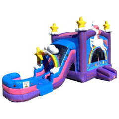 Moonwalk USA Water Parks & Slides 14'H 2-Lane Unicorn Combo Wet N Dry by MoonWalk USA 14'H 2-Lane Unicorn Combo Wet N Dry by MoonWalk USA SKU# C-290