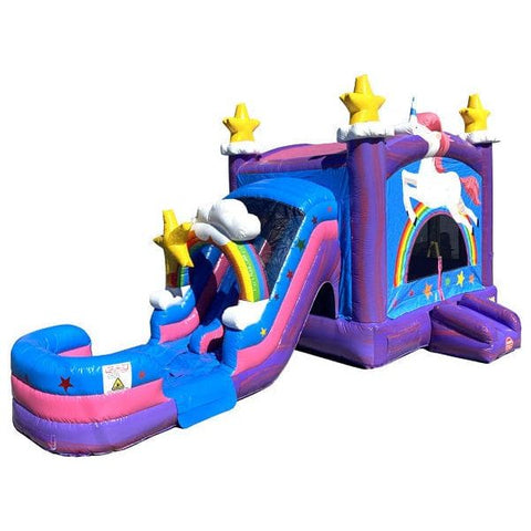 Moonwalk USA Water Parks & Slides 14'H 2-Lane Unicorn Combo Wet N Dry by MoonWalk USA 14'H 2-Lane Unicorn Combo Wet N Dry by MoonWalk USA SKU# C-290