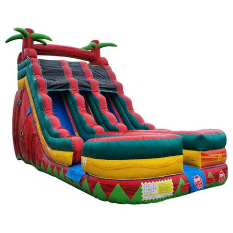 Moonwalk USA Water Parks & Slides 18'H Dual Lane Fire Slide Wet N Dry by MoonWalk USA 18'H DUAL LANE WET N DRY SLIDE by MoonWalk USA from My Bounce House For Sale