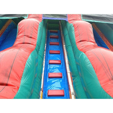 Moonwalk USA Water Parks & Slides 18'H Dual Lane Fire Slide Wet N Dry by MoonWalk USA 18'H DUAL LANE WET N DRY SLIDE by MoonWalk USA from My Bounce House For Sale