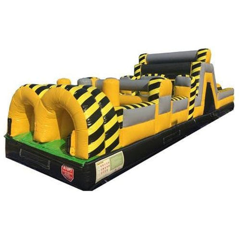 Moonwalk USA Water Parks & Slides 85'L Construction Obstacle Course With Removable Pool by MoonWalk USA