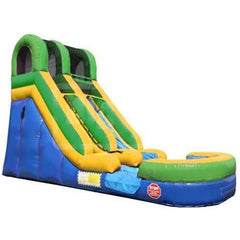 Moonwalk USA Waterslide 15'H Green Slide Wet n Dry by MoonWalk USA 15'H Green Slide Wet n Dry by MoonWalk USA SKU# W-211-WLG