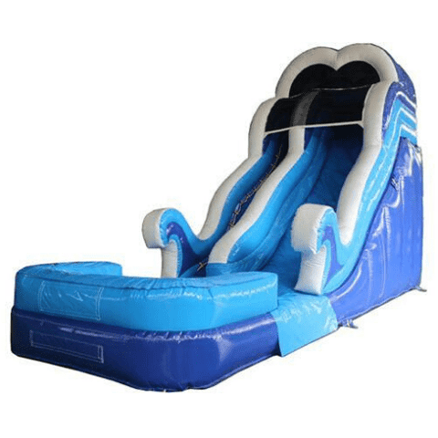 Moonwalk USA Waterslide 18'H Double Dip Slide Wet N Dry (Blue) by MoonWalk USA 18'H Double Dip Slide Wet N Dry (Blue) by MoonWalk USA SKU# W-268-WLG