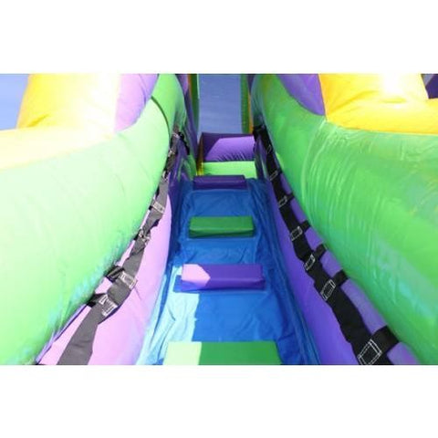 Moonwalk USA Waterslide 18'H Double Dip Slide Wet n Dry (Green) by MoonWalk USA 18'H Double Dip Slide Wet n Dry (Green) by MoonWalk USA SKU# W-262-WLG