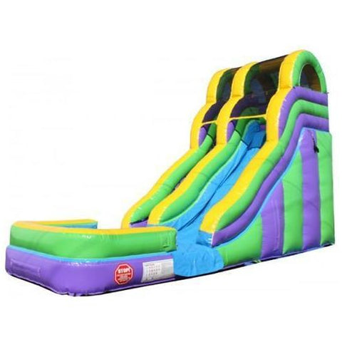 Moonwalk USA Waterslide 18'H Double Dip Slide Wet n Dry (Green) by MoonWalk USA 18'H Double Dip Slide Wet n Dry (Green) by MoonWalk USA SKU# W-262-WLG