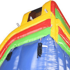 8'H Double Dip Slide Wet N Dry (Rainbow) by MoonWalk USA