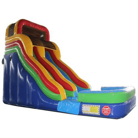 Moonwalk USA Waterslide 18'H Double Dip Slide Wet N Dry (Rainbow) by MoonWalk USA 18'H Double Dip Slide Wet N Dry (Rainbow) by MoonWalk USA SKU# W-267-WLG