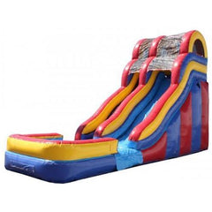 18'H Double Dip Slide Wet n Dry (Red) by MoonWalk USA SKU# W-263