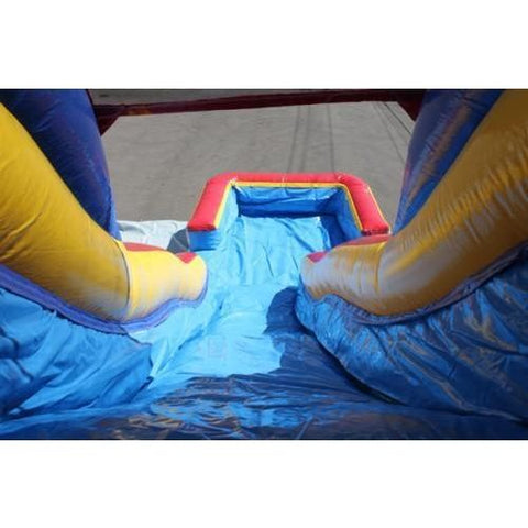 18'H Double Dip Slide Wet n Dry (Red) by MoonWalk USA SKU# W-263