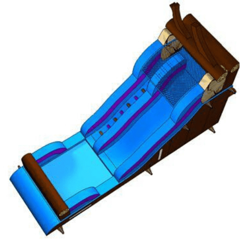 Moonwalk USA Waterslide 18'H Log Slide Wet N Dry by MoonWalk USA 18'H Log Slide Wet N Dry by MoonWalk USA SKU# W-269-WLG