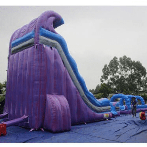 Moonwalk USA Waterslide 19'H 2-Lane Purple Slide Wet N Dry by MoonWalk USA 19'H 2-Lane Purple Slide Wet N Dry by MoonWalk USA SKU# W-362-WLG