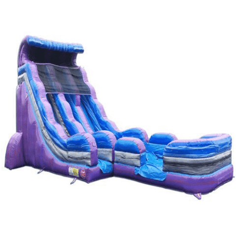 Moonwalk USA Waterslide 19'H 2-Lane Purple Slide Wet N Dry by MoonWalk USA 19'H 2-Lane Purple Slide Wet N Dry by MoonWalk USA SKU# W-362-WLG