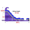 Image of Moonwalk USA Waterslide 19'H 2-Lane Purple Slide Wet N Dry by MoonWalk USA 19'H 2-Lane Purple Slide Wet N Dry by MoonWalk USA SKU# W-362-WLG