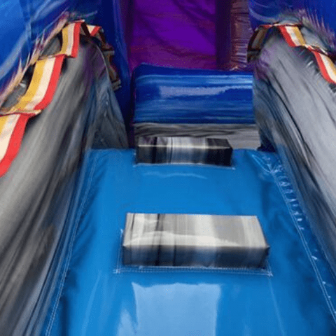 Moonwalk USA Waterslide 19'H 2-Lane Purple Slide Wet N Dry by MoonWalk USA 19'H 2-Lane Purple Slide Wet N Dry by MoonWalk USA SKU# W-362-WLG