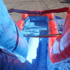 Image of Moonwalk USA Waterslide 19'H 2-Lane Retro Slide Wet N Dry by MoonWalk USA 19'H 2-Lane Retro Slide Wet N Dry by MoonWalk USA SKU# W-363-WLG