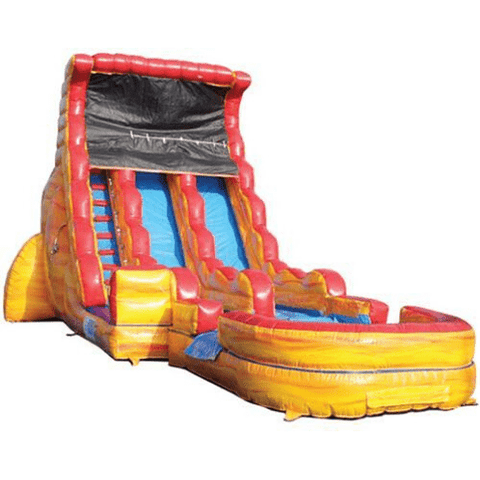 Moonwalk USA Waterslide 19'H 2-Lane Volcano Slide Wet N Dry by MoonWalk USA 19'H 2-Lane Volcano Slide Wet N Dry by MoonWalk USA SKU# W-356