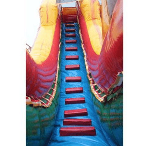 Moonwalk USA Waterslide 19'H 2-Lane Volcano Slide Wet N Dry by MoonWalk USA 19'H 2-Lane Volcano Slide Wet N Dry by MoonWalk USA SKU# W-361-WLG