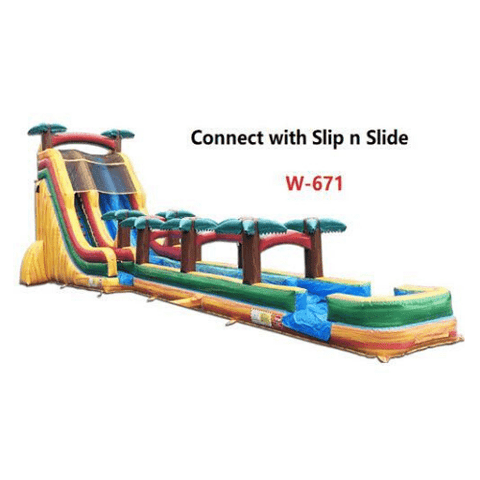 Moonwalk USA Waterslide 19'H 2-Lane Volcano Slide Wet N Dry by MoonWalk USA 19'H 2-Lane Volcano Slide Wet N Dry by MoonWalk USA SKU# W-361-WLG