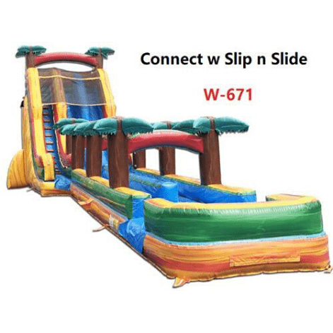 Moonwalk USA Waterslide 19'H 2-Lane Volcano Slide Wet N Dry by MoonWalk USA 19'H 2-Lane Volcano Slide Wet N Dry by MoonWalk USA SKU# W-361-WLG