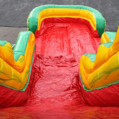 Moonwalk USA Waterslide 19'H Fiesta Slide Wet N Dry by MoonWalk USA 19'H Fiesta Slide Wet N Dry by MoonWalk USA SKU# W-288-WLG