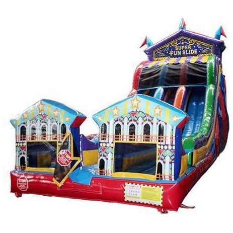 Moonwalk USA Waterslide 22'H 2-Lane Carnival Super Slide Wet N Dry by MoonWalk USA 22'H 2-Lane Carnival Super Slide Wet N Dry by MoonWalk USA SKU# W-071-WLG