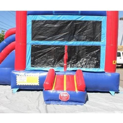 Moonwalk USA WET N DRY COMBOS 13' H 2-LANE RED N BLUE COMBO W/ POOL by MoonWalk USA