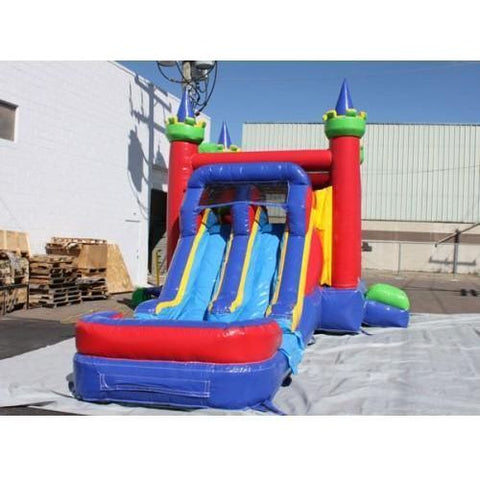 Moonwalk USA WET N DRY COMBOS 15'H 2-Lane King Castle Combo Wet n Dry by MoonWalk USA 15'H 2-Lane King Castle Combo Wet n Dry by MoonWalk USA SKU# C-261-WLG