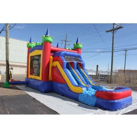 Moonwalk USA WET N DRY COMBOS 15'H 2-Lane King Castle Combo Wet n Dry by MoonWalk USA 15'H 2-Lane King Castle Combo Wet n Dry by MoonWalk USA SKU# C-261-WLG