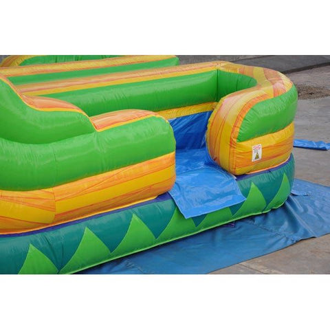 Moonwalk USA WET N DRY COMBOS 18'H Dual Lane Palm Tree Slide Wet And Dry by MoonWalk USA ﻿18'H Dual Lane Palm Tree Slide Wet And Dry by MoonWalk USA SKU# W-026B