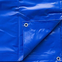 10' x 20' Heavy Duty Waterproof PVC Vinyl Tarp - Blue