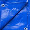 Image of 15' x 15' Heavy Duty Waterproof PVC Vinyl Tarp - Blue