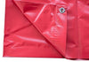 Image of 10' x 12' Heavy Duty Waterproof PVC Vinyl Tarp - Red