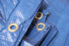 Image of 10' x 20' Blue & Silver Multi-Purpose Water Resistant Poly Tarp Cover