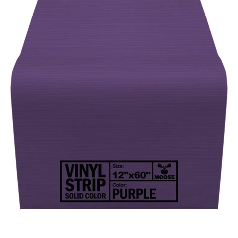 Moose Supply Solid Purple Vinyl Strip 12" x 60"