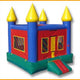 Multicolor Castle Moon Bounce By Ultimate Jumpers