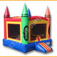 Multicolor Crayon Inflatable Jumper By Ultimate Jumpers