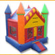 15'H Multicolor Pointed Roof Castle Jumper by Ultimate Jumpers
