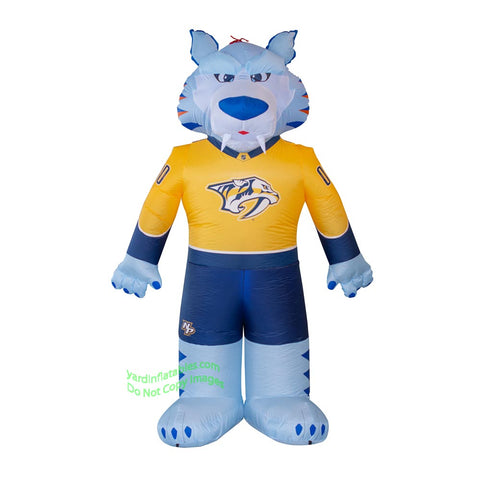 7' Air Blown Inflatable NHL Nashville Predators Gnash Mascot