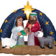 6.5' Gemmy Snowy Starry Night Nativity Scene w/ Donkey & Sheep
